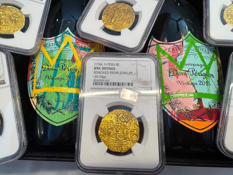 Peru 8 Escudos 1734 "Philip V" NGC UNC 8