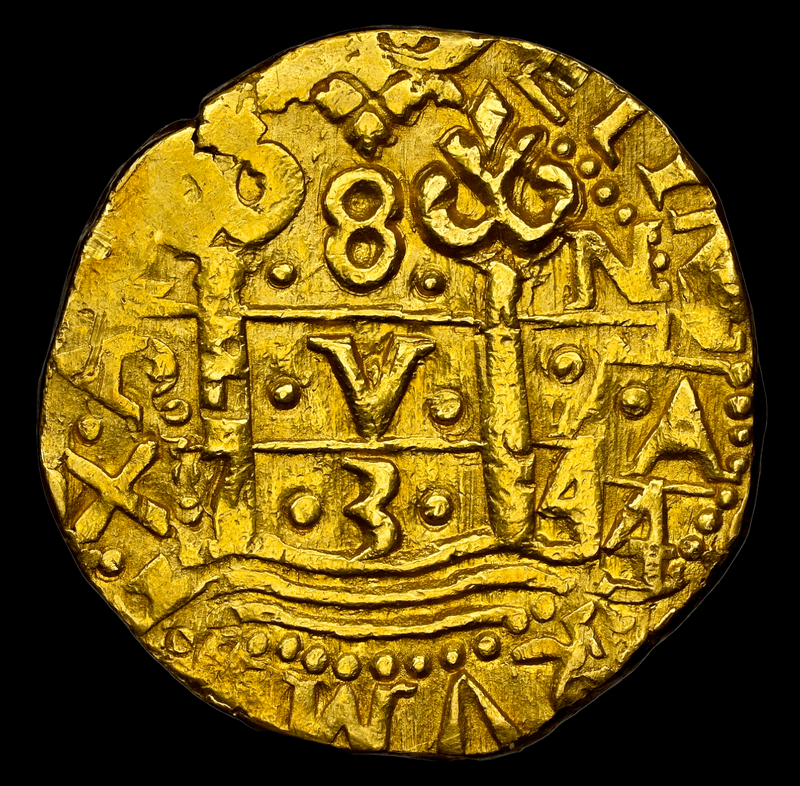 Peru 8 Escudos 1734 "Philip V" NGC UNC 15