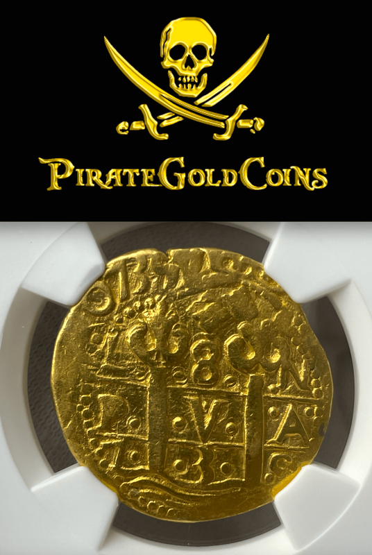 Peru 8 Escudos 1735 "Double Dated - Star of Lima" NGC VF 19