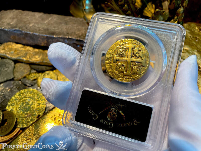 Peru 8 Escudos 1735 "Full, Bold Cross" PCGS XF 29