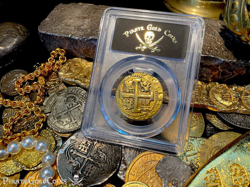 Peru 8 Escudos 1735 "Full, Bold Cross" PCGS XF 39