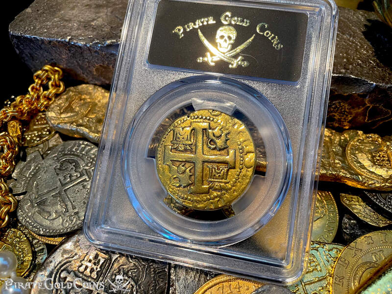 Peru 8 Escudos 1735 "Full, Bold Cross" PCGS XF 8