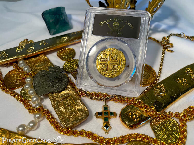 Peru 8 Escudos 1735 "Full, Bold Cross" PCGS XF 25