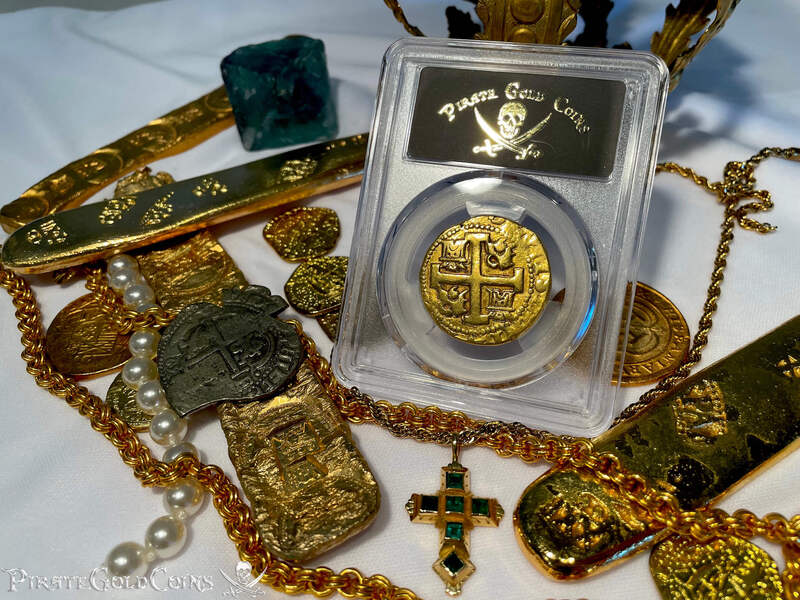 Peru 8 Escudos 1735 "Full, Bold Cross" PCGS XF 13