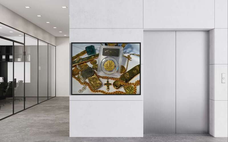 Peru 8 Escudos 1735 "Full, Bold Cross" PCGS XF 15