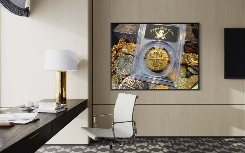 Peru 8 Escudos 1735 "Full, Bold Cross" PCGS XF 17