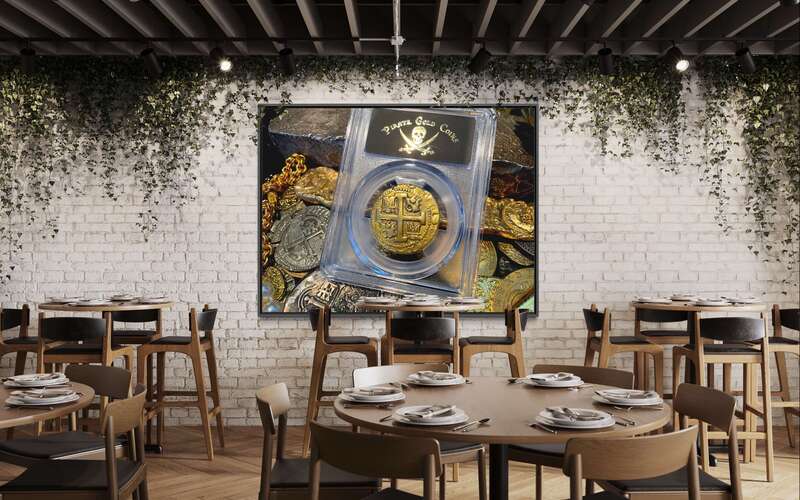 Peru 8 Escudos 1735 "Full, Bold Cross" PCGS XF 33