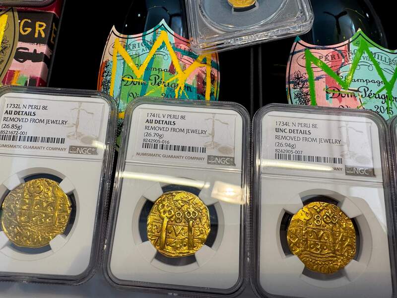 Peru 8 Escudos 1741 "Philip V" NGC UNC 18