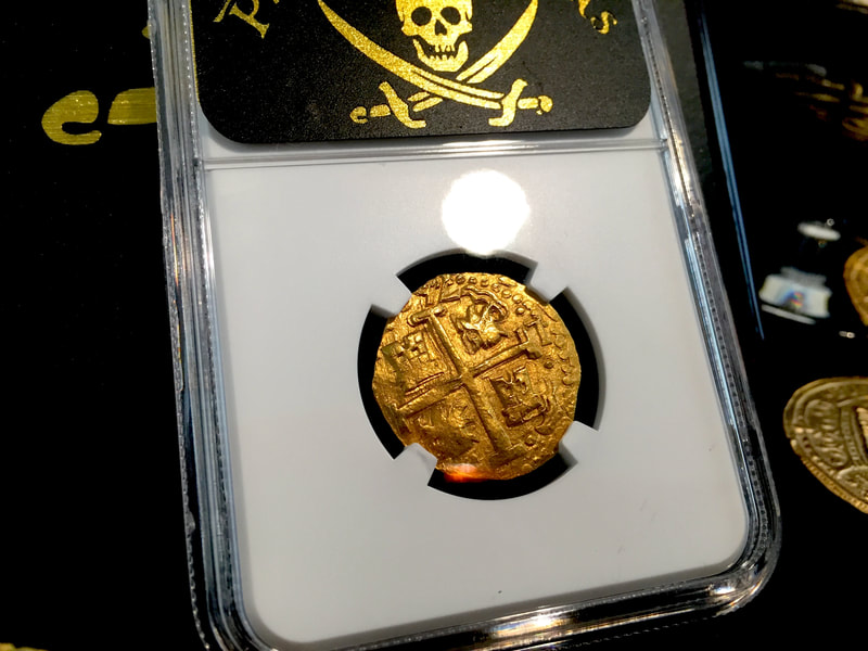 Peru  4 Escudos 1750  "La Luz Shipwreck"  NGC 64   7