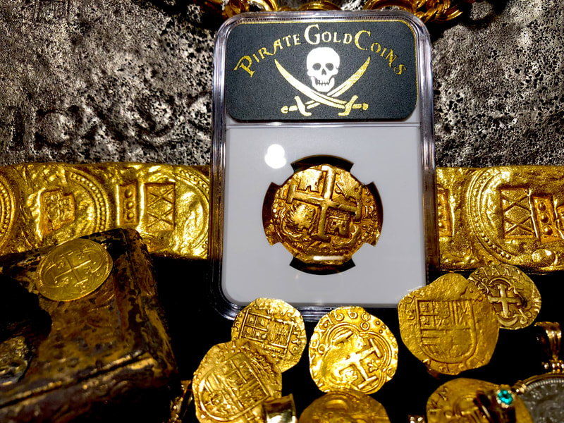 Peru 8 Escudos 1750 Double Dated "La Luz Shipwreck" NGC 55