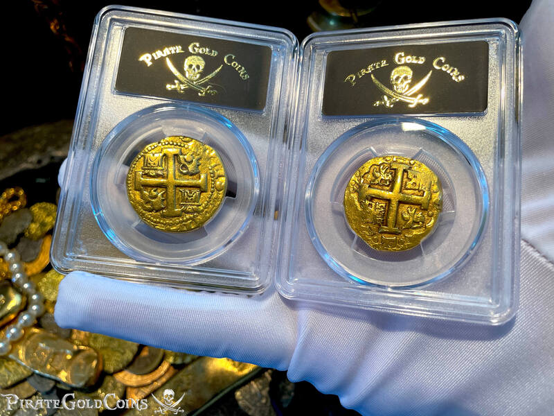 Peru 8 Escudos 1750 "La Luz 1752 Shipwreck" PCGS 50 7