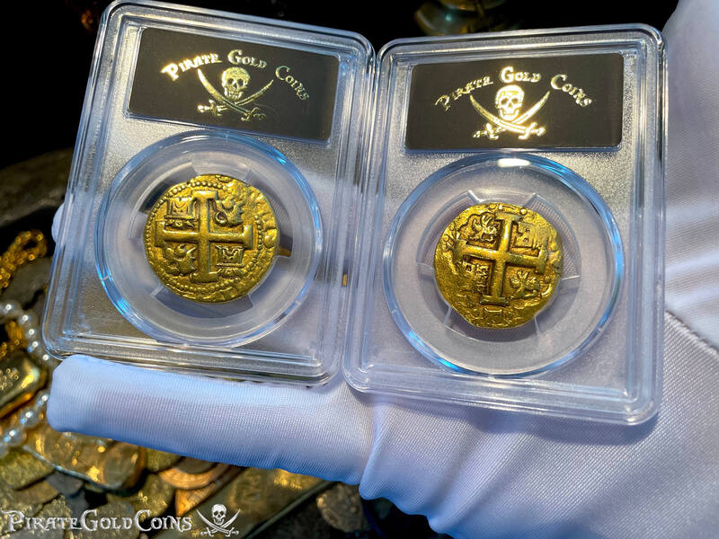 Peru 8 Escudos 1750 "La Luz 1752 Shipwreck" PCGS 50 9