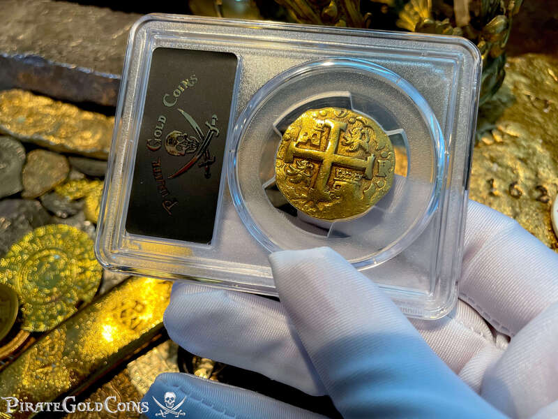 Peru 8 Escudos 1750 "La Luz 1752 Shipwreck" PCGS 50 24