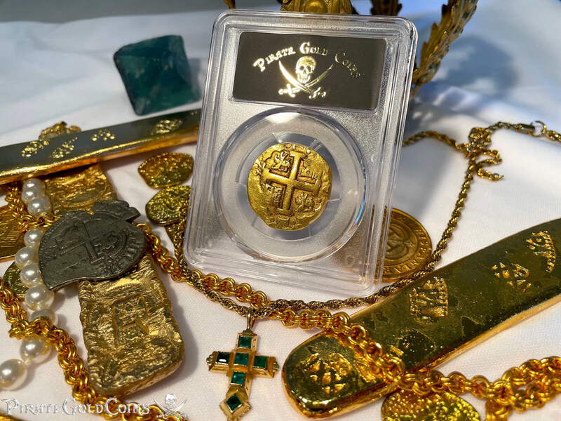 Peru 8 Escudos 1750 "La Luz 1752 Shipwreck" PCGS 50 4