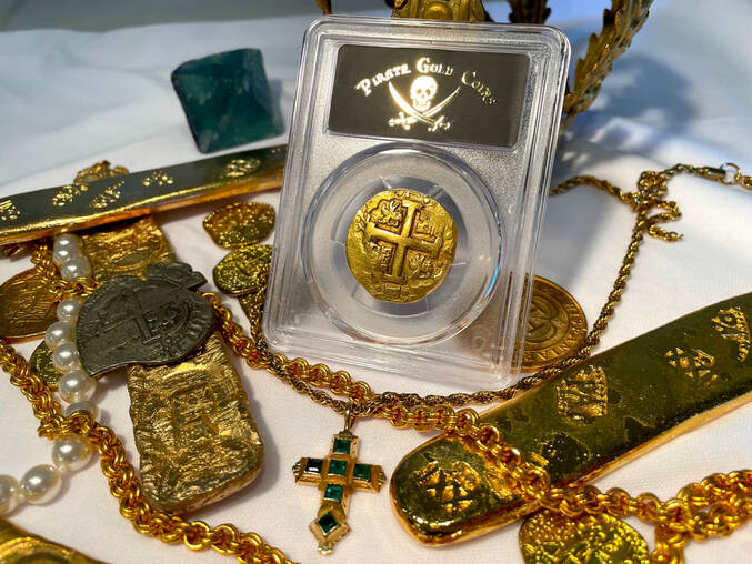 Peru 8 Escudos 1750 "La Luz 1752 Shipwreck" PCGS 50 22