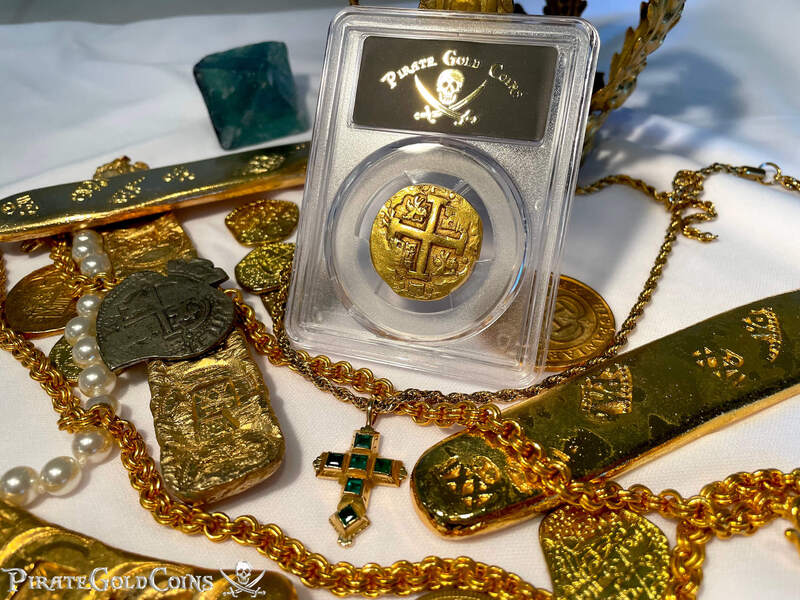 Peru 8 Escudos 1750 "La Luz 1752 Shipwreck" PCGS 50 14