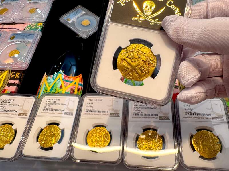 Peru 8 Escudos 1747 "Only 10 Graded NGC" NGC 50 10