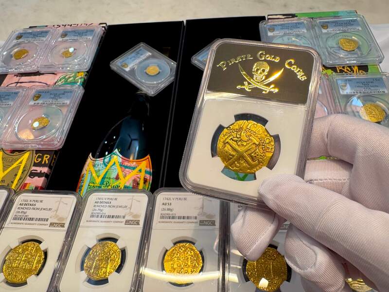 Peru 8 Escudos 1747 "Only 10 Graded NGC" NGC 50 13