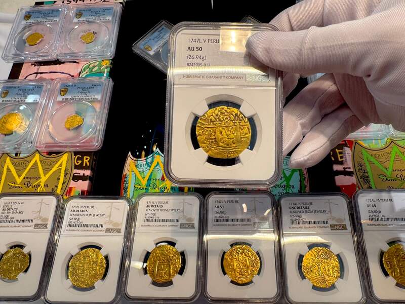 Peru 8 Escudos 1747 "Only 10 Graded NGC" NGC 50 18