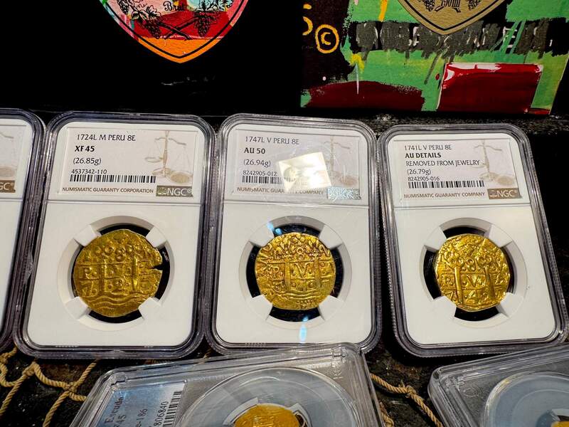 Peru 8 Escudos 1747 "Only 10 Graded NGC" NGC 50 22