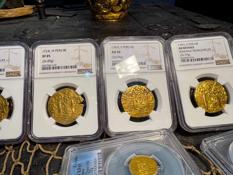 Peru 8 Escudos 1747 "Only 10 Graded NGC" NGC 50 23