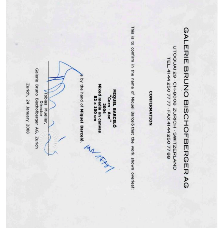 Miquel Barcelo 'Corn-Ase' 9