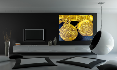 Treasure Paintings by JR Bissell  "Bar and Chains" | JR Bissell |  Pirate Gold Coins 3