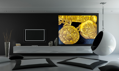 Treasure Paintings by JR Bissell  "Bar and Chains" | JR Bissell |  Pirate Gold Coins 8