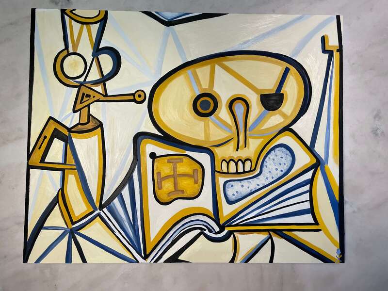 Treasure Paintings by JR Bissell: A Pirate Rendition of Pablo Picasso 12