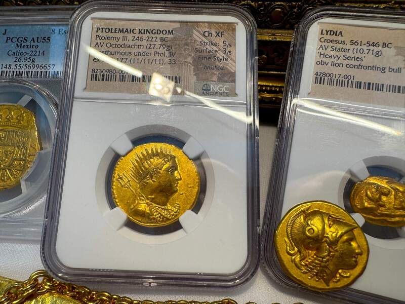 Ptolemaic Kingdom 246-222BC "Ptolemy III" NGC Ch XF 5x3 Fine Style 30