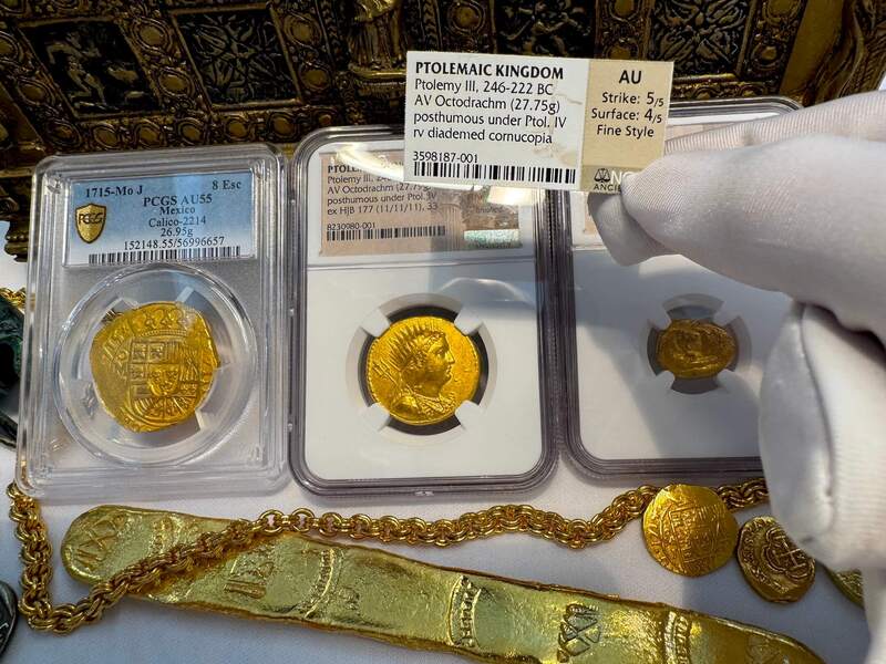 Ptolemaic Kingdom 246-222BC "Ptolemy III" NGC Ch XF 5x3 Fine Style 21