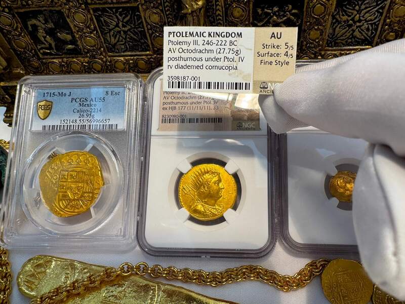 Ptolemaic Kingdom 246-222BC "Ptolemy III" NGC Ch XF 5x3 Fine Style 22