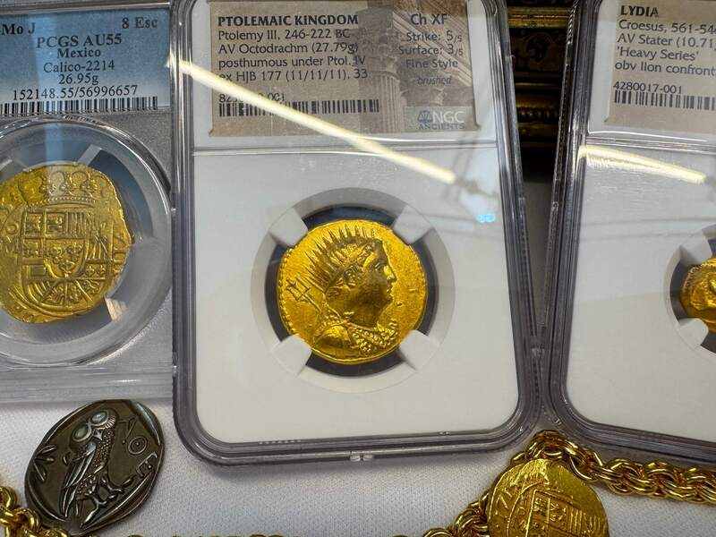 Ptolemaic Kingdom 246-222BC "Ptolemy III" NGC Ch XF 5x3 Fine Style 6