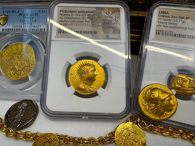 Ptolemaic Kingdom 246-222BC "Ptolemy III" NGC Ch XF 5x3 Fine Style 8