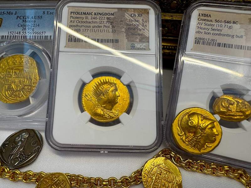 Ptolemaic Kingdom 246-222BC "Ptolemy III" NGC Ch XF 5x3 Fine Style 9