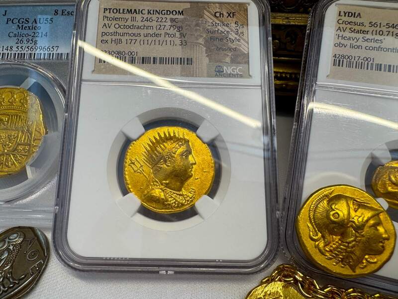 Ptolemaic Kingdom 246-222BC "Ptolemy III" NGC Ch XF 5x3 Fine Style 15