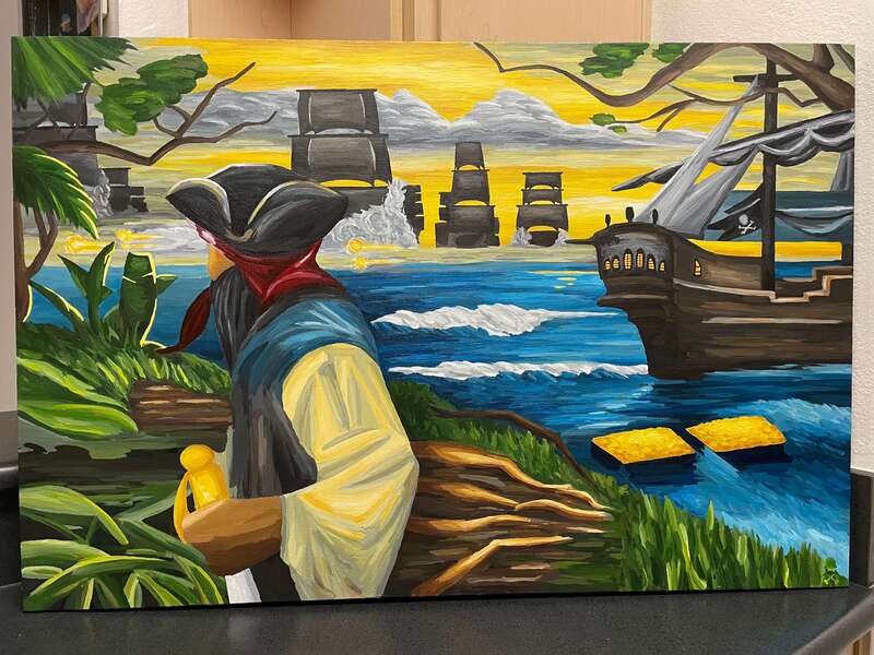 Treasure Paintings by JR Bissell: A Pirate Rendition of The Queen's Jewels 3