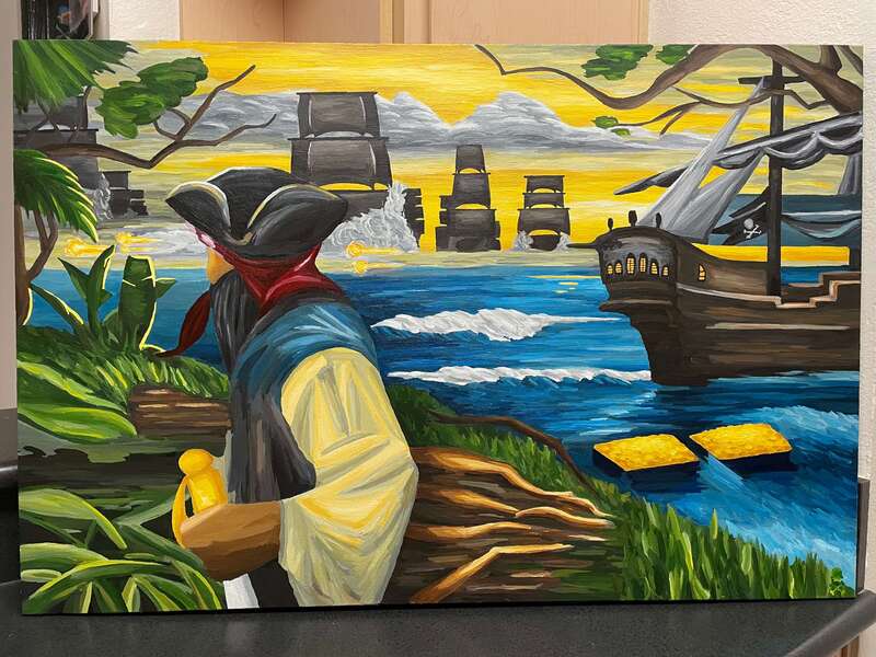 Treasure Paintings by JR Bissell: A Pirate Rendition of The Queen's Jewels 6