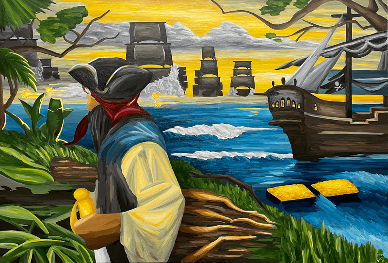 Treasure Paintings by JR Bissell: A Pirate Rendition of The Queen's Jewels 10