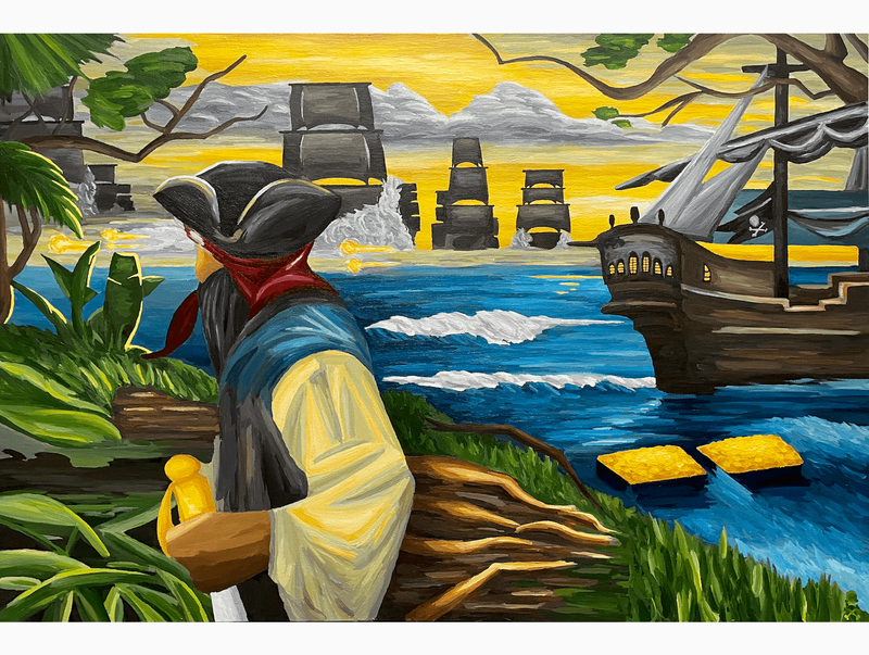 Treasure Paintings by JR Bissell: A Pirate Rendition of The Queen's Jewels 14
