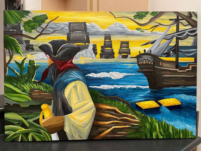 Treasure Paintings by JR Bissell: A Pirate Rendition of The Queen's Jewels 16