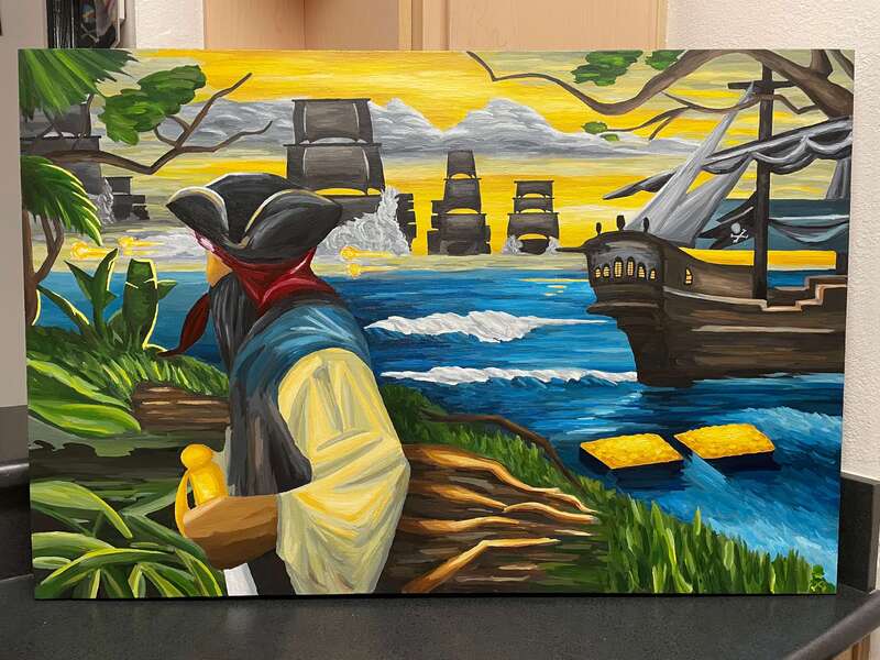 Treasure Paintings by JR Bissell: A Pirate Rendition of The Queen's Jewels 17