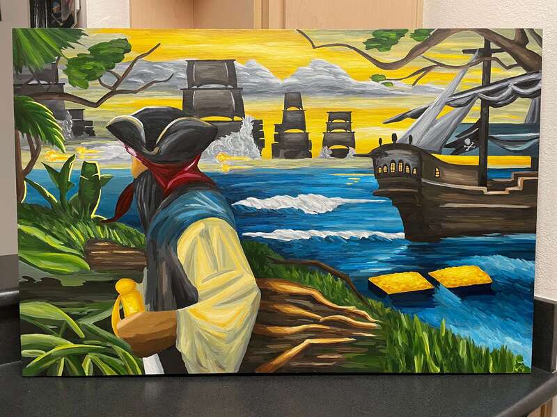 Treasure Paintings by JR Bissell: A Pirate Rendition of The Queen's Jewels 18