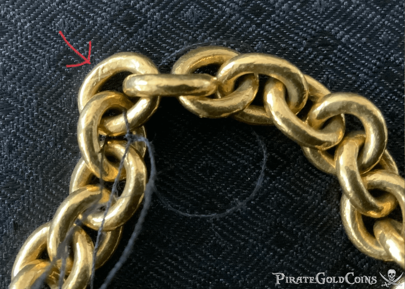 Ravenstein Shipwreck 1726 Money Chain 32" 264gms 5