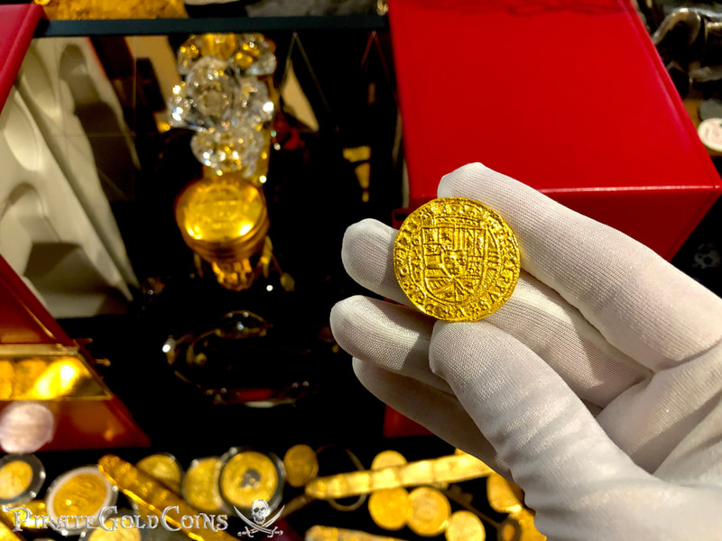 Reproduction Mexico 4 Escudos 1711 "Royal" 22kt Solid Gold 3