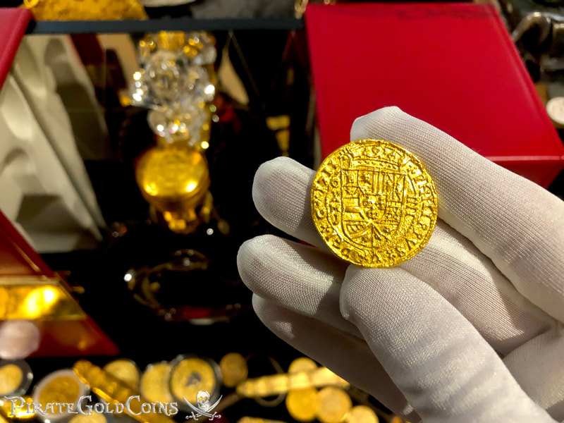 Reproduction Mexico 4 Escudos 1711 "Royal" 22kt Solid Gold 4