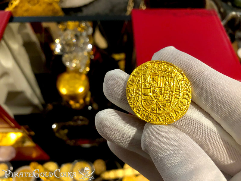Reproduction Mexico 4 Escudos 1711 "Royal" 22kt Solid Gold 5