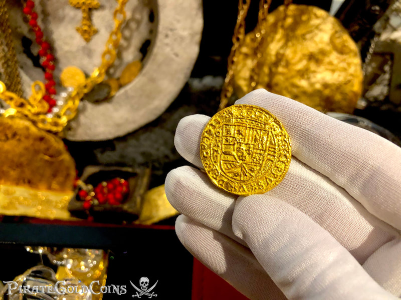 Reproduction Mexico 4 Escudos 1711 "Royal" 22kt Solid Gold 6