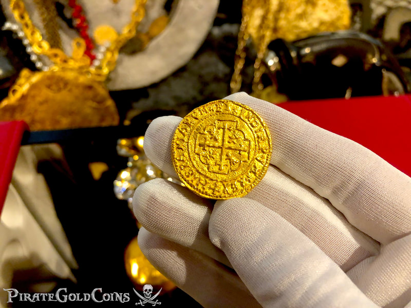 Reproduction Mexico 4 Escudos 1711 "Royal" 22kt Solid Gold 7