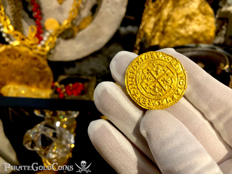 Reproduction Mexico 4 Escudos 1711 "Royal" 22kt Solid Gold 10